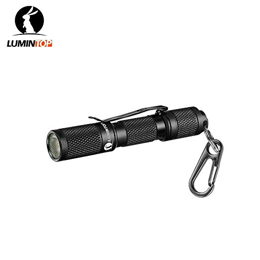 LUMINTOP LED Mini Flashlight - Tool AAA Bright Light, Keychain Flashlight up to 120LM with OSRAM LED, 3 Modes, IP68 Waterproof, Best Tools for Camping, Hiking, Hunting, Backpacking, Fishing and EDC.
