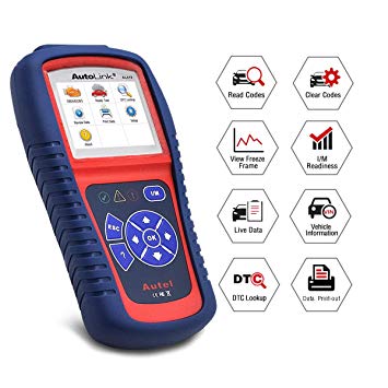 Autel Autolink AL419 Color Screen Universal OBDII CAN Scanner with Code Tips for Troubleshooting Standard 16-pin Connector English Menu and Free Update Online