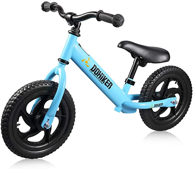 Dohiker Balance Bike For Kids Ages 3 to 6 Years No-pedal Walking Balance Bike Training Bike With Adjustable Seat(Light Blue)