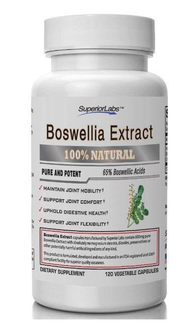 Boswellia Extract by Superior Labs - Non Synthetic, 600mg, 120 Vegetable Caps