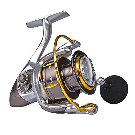 KastKing Kodiak Saltwater Spinning Reel - 39.5 LB Carbon Fiber Drag, All Aluminum, 10   1 Stainless Steel Shielded Bearings, Enhanced Stainless Steel Main Shaft