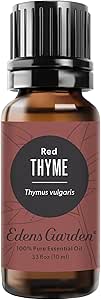 Edens Garden Thyme- Red Essential Oil- 100% Pure Premium Grade, Undiluted, Natural, Therapeutic, Aromatherapy, The Best for Diffuser, Candle, Laundry, Humidifiers 10 ml (.33 fl oz)