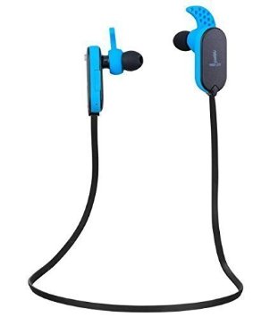 Neojdx Wingz Wireless Bluetooth Sport In-Ear Headphones Earbuds Earphones  Sweat-Proof  Rain-Proof Blue