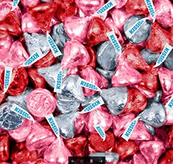 Hershey's Kisses Valentine's Milk Chocolate, 4.2 Pound Bag (67.7 Ounce)