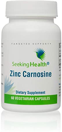 Zinc Carnosine | 16mg Zinc L-Carnosine | Gastrointestinal Lining Support | Support Digestive Health | 60 Servings | Seeking Health