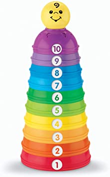 Fisher-Price Brilliant Basics Stack and Roll Cups Toy