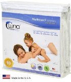 Twin Size Luna Premium Hypoallergenic Waterproof Mattress Protector - Made in the USA