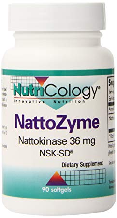 Nutricology NattoZyme, Nattokinase 36mg, NSK-SD,  90 Softgels