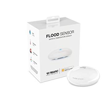 FIBARO HomeKit Flood Sensor, Water & Temperature Sensor for HomeKit only