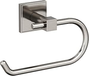 Amerock BH36071G10 | Brushed Nickel Single Post Toilet Paper Holder | 6-5/16 in. Length Toilet Tissue Holder | Appoint | Bath Tissue Holder | Bathroom Hardware | Bath Accessories