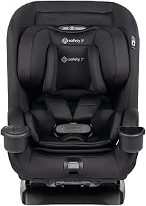 Safety 1st EverSlim 4-in-1 Convertible All-in-One Car Seat, infant to toddler, rear and forward facing, booster mode, backless booster, Fits 3 across, Washable seat, Birth to 10 years, Hexagon Horizon