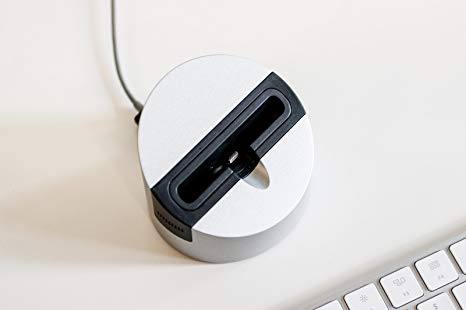 Gravitas² - Dock for iPhone and iPad by Henge Docks - Heavy, Compact Footprint Allows Single-Handed undocking with Built-in Lightning Connector