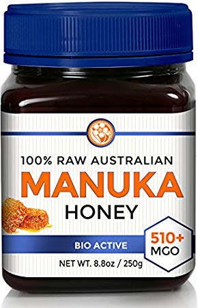 RAW Manuka Honey MGO 510  (NPA 15 ) 8.8oz (250g) Medicinal Strength - High Certified Rating - BPA Free Jar - Cold Extraction - Independently Verified