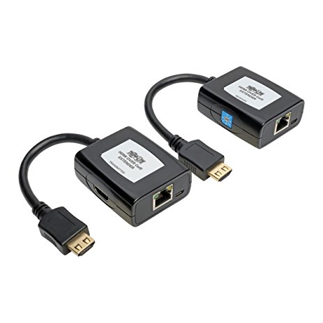 Tripp Lite HDMI Over Cat5/Cat6 Active Extender Kit, Transmitter & Receiver, USB Powered, Video & Audio, 1080p at 60Hz (B126-1A1-U)