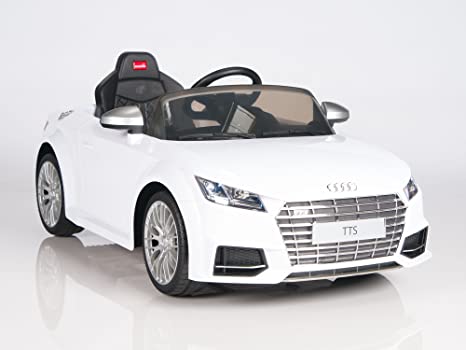 BIG TOYS DIRECT Audi TTs 12V Kids Ride On Battery Powered Wheels Car   RC Remote - White