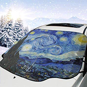 Car Windshield Snow Cover, Durable Sun Shade Snow,Ice,Frost Protector Waterproof for Cars Automotive Windshield Snow Covers