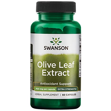 Swanson Super Strength Olive Leaf Extract (750 mg, 60 Caps)