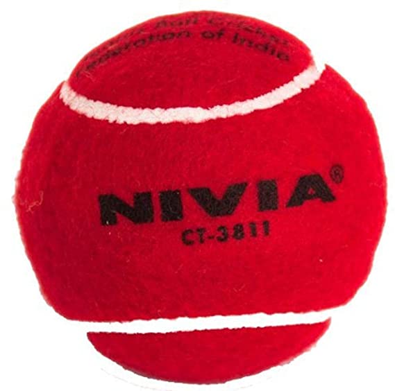 Nivia Heavy Tennis Ball Cricket Ball (Pack of 12)