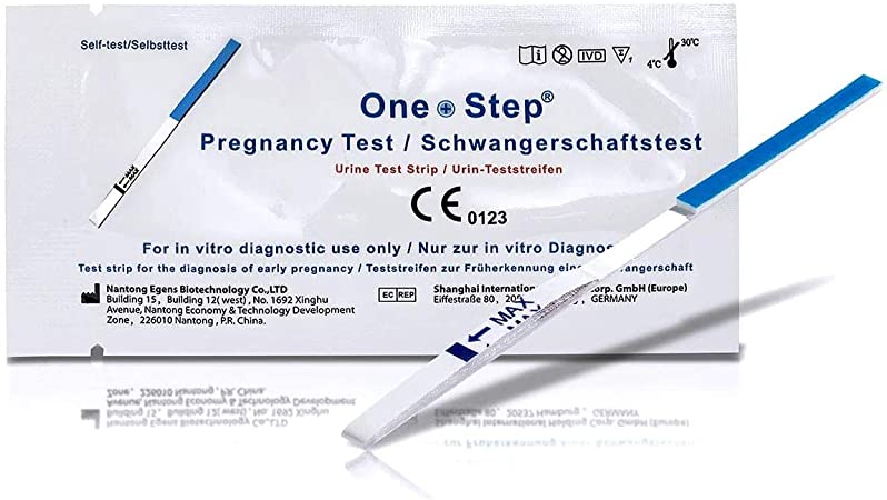 One Step: 50 x Ultra Early - 10mIU Wide Width Pregnancy Test Strips (Tests up to 6 Days Earlier)