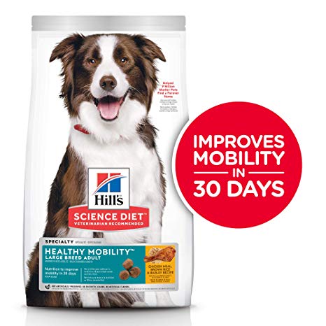 Hills Science Diet Adult Healthy Mobility Large Breed Chicken Meal, Rice & Barley Dry Dog Food for joint health 30lb Bag