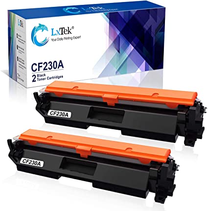 LxTek Compatible Toner Cartridge Replacement for HP 30A CF230A 30X CF230X to use with Laserjet Pro MFP M203dw M227fdw M227fdn M203d M203dn M227sdn M227 M203Printer (Black, 2-Pack)