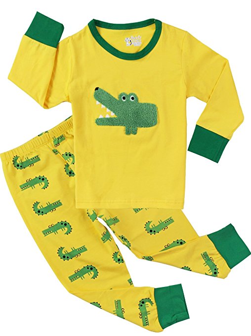 Dinosaur Boys Pajamas Toddler Cotton Sleepwear Clothes Set Kids 2 Piece Outfit
