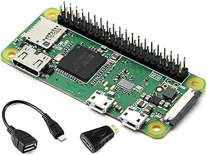 Built-in WiFi and Bluetooth Pi Zero WH, Zero WH Package Comes with Raspberry Pi Zero W with 40PIN Pre-Soldered GPIO Headers  Mini HDMI to HDMI Adapter  Micro USB OTG Cable