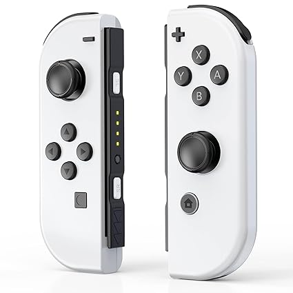 Replacement for Nintendo Switch Controller, Compatible with Switch Controllers Support Dual Vibration/Motion Control/ScreenshotWake-up, White