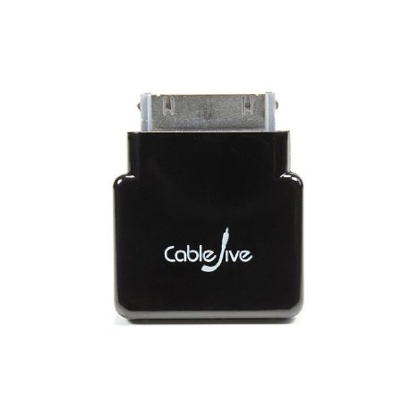 CableJive dockStubz Charge Converter and 30-pin Pass Through Adapter for iPhone iPod and iPad