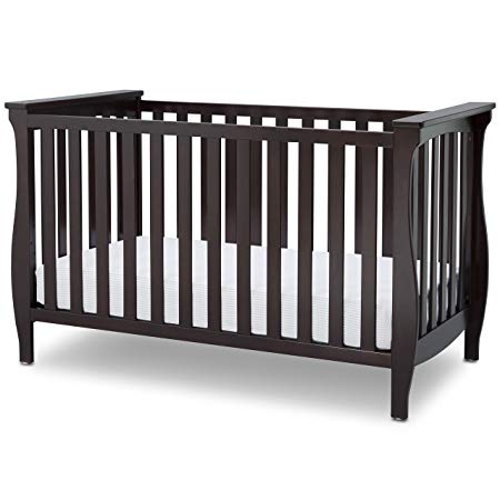 Delta Children Lancaster 3-in-1 Convertible Baby Crib, Dark Chocolate