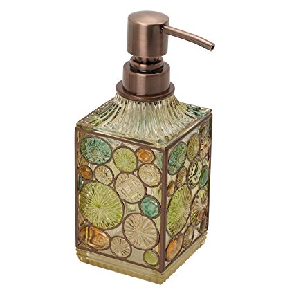 Zenna Home, India Ink Boddington Lotion or Soap Dispenser, Bronze with Translucent Colors