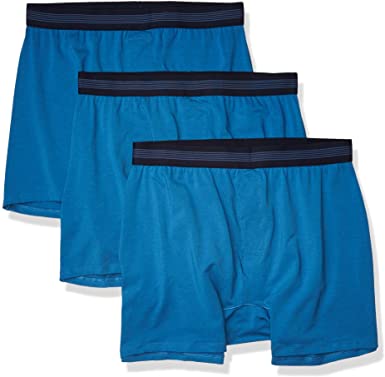 Amazon Brand - Goodthreads Men's 3-Pack Cotton Modal Stretch Knit Boxer Underwear