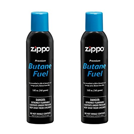 Zippo Butane Fuel, 5.82 oz, 2 Pack