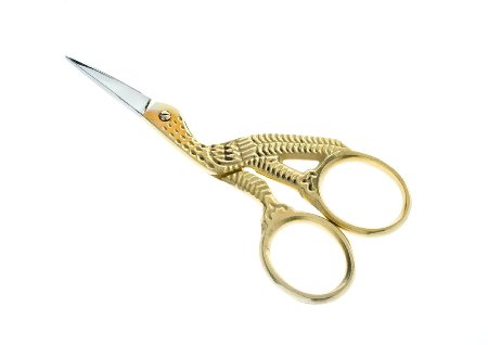 SE SP27G Premium Quality 3 1/2-Inch Stork Scissors, Gold