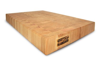 Top Chop Butcher Block Premium Reversible End Grain Cutting Board Cherry 20 x 18 x 2