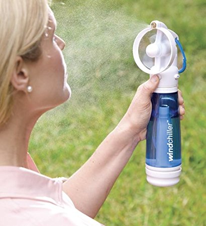 Windchiller Portable Hand Held Personal Water Mister Misting Fan System - High Pressure