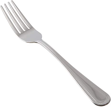 Winco 0005-05 12-Piece Dots Dinner Fork Set, 18-0 Stainless Steel