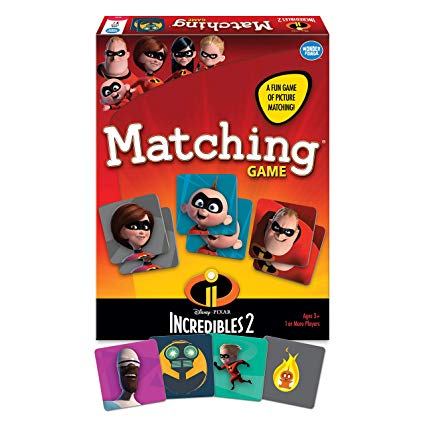 Wonder Forge Disney Pixar The Incredibles 2 Matching Board Game for Boys & Girls Age 3 to 5 - A Fun & Fast Superhero Memory Game