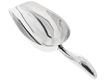Stainless Steel Scoop for Dry Foods, Popcorn, Candy, Animal Food. (9.2 x 3.3 inches)