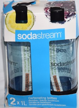 Sodastream 2 x 1L Carbonating bottles