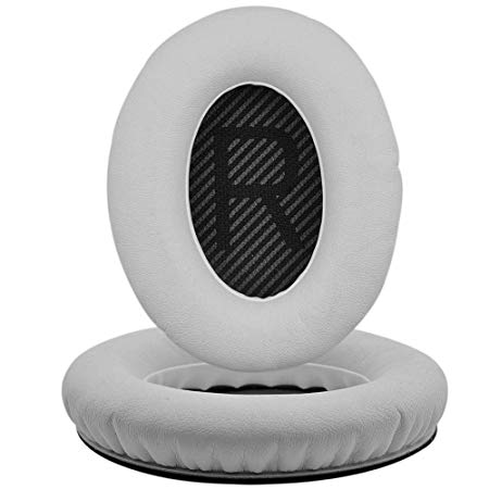 Replacement Earpads, CC Kimico 2 Pieces Foam Ear Pad - Cushion Repair for Bose Compatible with Quietcomfort 2 / Quiet Comfort 15 / QC 25 / QC 35 / Ae2 / Ae2i / Ae2w (White)