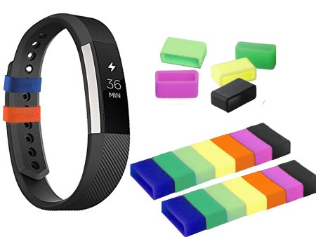MDW Silicon Fastener Ring for Fitbit Alta / Flex/Vivosmart (21 Pack Mixed Color)-Secure Your Wristband in Style !