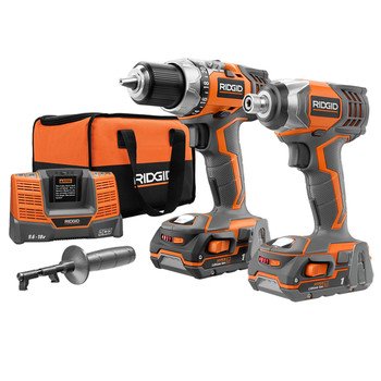 Ridgid R9600 X4 Hyper 18V Cordless Lithium-Ion 1/2 in. Drill Driver and Impact Driver Combo Kit