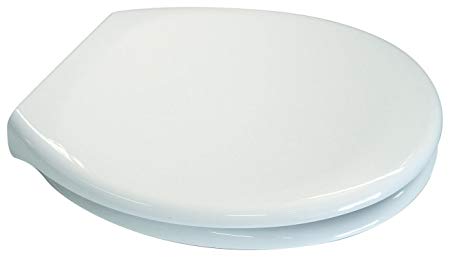 EuroShowers Toilet Seat - Soft Close with Quick Release Hinges - Suitable for Standard / Top Fix / Blind Hole / Back to Wall / Close Coupled Pans - Available in 4 Colours (WHITE)