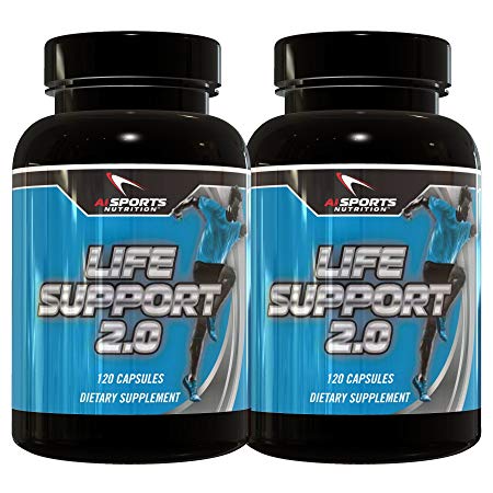 Ai Sports Nutrition Life Support 2.0 Twin Pack, 2 -120 Count Bottles Comprehensive Organ Support