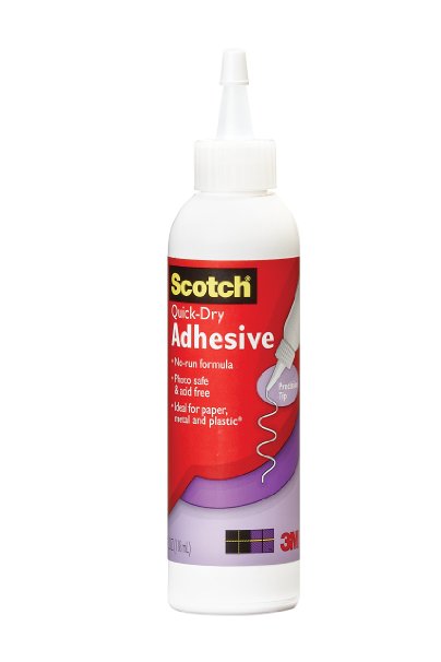 Scotch Quick-Dry Adhesive 4 fl oz 021