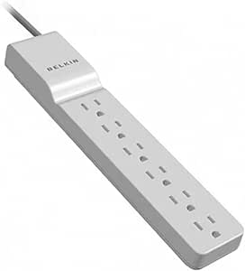 Belkin BE106000-2.5 6-Outlet Home/Office Surge Protector (2.5ft Cord)