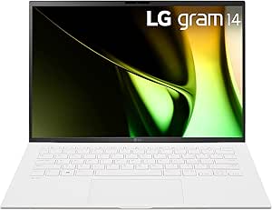 LG gram 14-inch Lightweight Laptop, Intel Evo Edition - Intel Core Ultra 5 Processor, Windows 11 Home, 8GB RAM, 512GB SSD, White