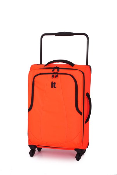 IT Luggage World's Lightest 66cm Fluorescent Orange Four Wheel Spinner Case