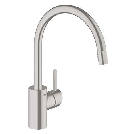 Concetto Single-Handle Pull-Down High Arc Kitchen Faucet